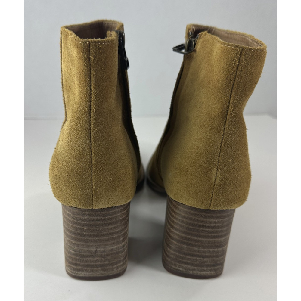 Madewell Bryce Suede Women's Heeled Ankle Boots Size 9 M4674 Chestnut Brown - Picture 3 of 16